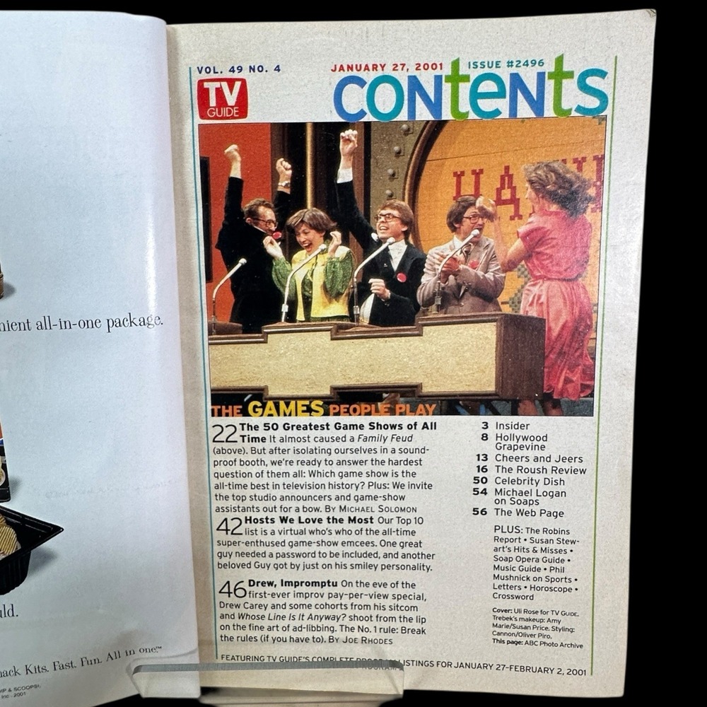 TV Guide Feb 2, 2001 Issue # 2496 Subscription Edition Cover: Alex Trebek - Picture 3 of 9